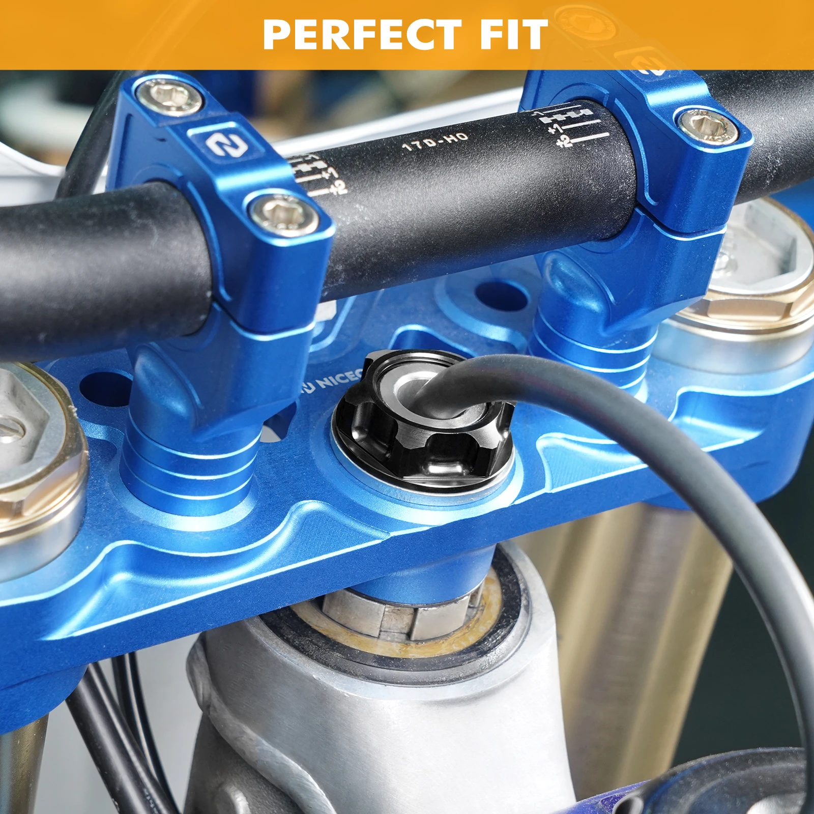 Lenkkopfmutter für Honda CRF250L/M CRF250 RALLY CR85R CRF150R RII CRM 50 80 250R CRM250AR CRF1000L XR 230 250 400 MOTARD BAJA – Detail 7