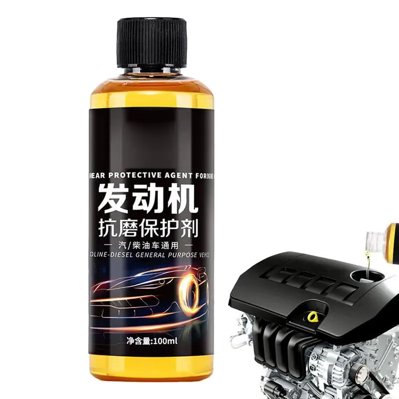 

Engine Anti-Wear Protectant Anti-Wear Protective Additive 100ml Noise Reduction Vehicle Care Tool For Trucks Sedans SUVs Mini