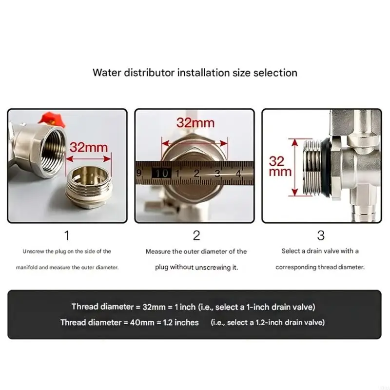  Copper Underfloor Heating Distributor Valves Heating Radiator Water Heater Valves