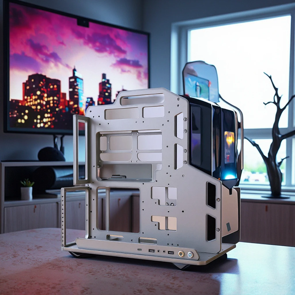 

Игровой корпус Socooler SOC-AP-360 из алюминия, открытый корпус, ATX Mid Tower, гибридное охлаждение для геймеров и пользователей настольных ПК