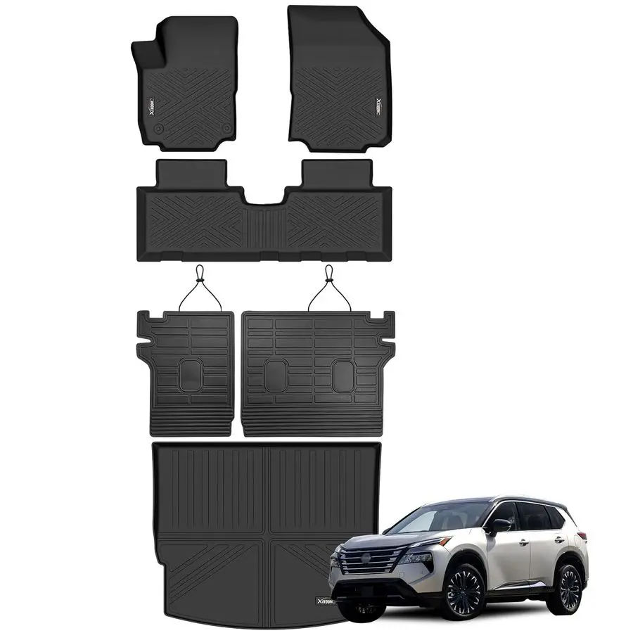 

Mats amp Cargo Liner for 20212025 Nissan Rogue with Backrest Mat S SV SL Platinum NOT for Sport All Weather TPE Protection Floor