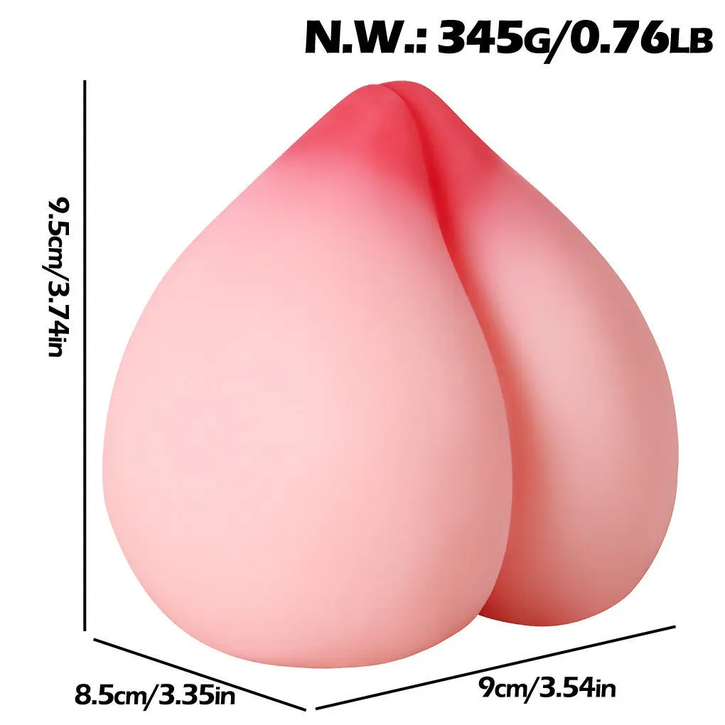 Decompression Peach Male Masturbation Toys Pocket Pussy Vagina for Men Breast-like Soft Masturbation Airplane Cup Adult Sex Toys