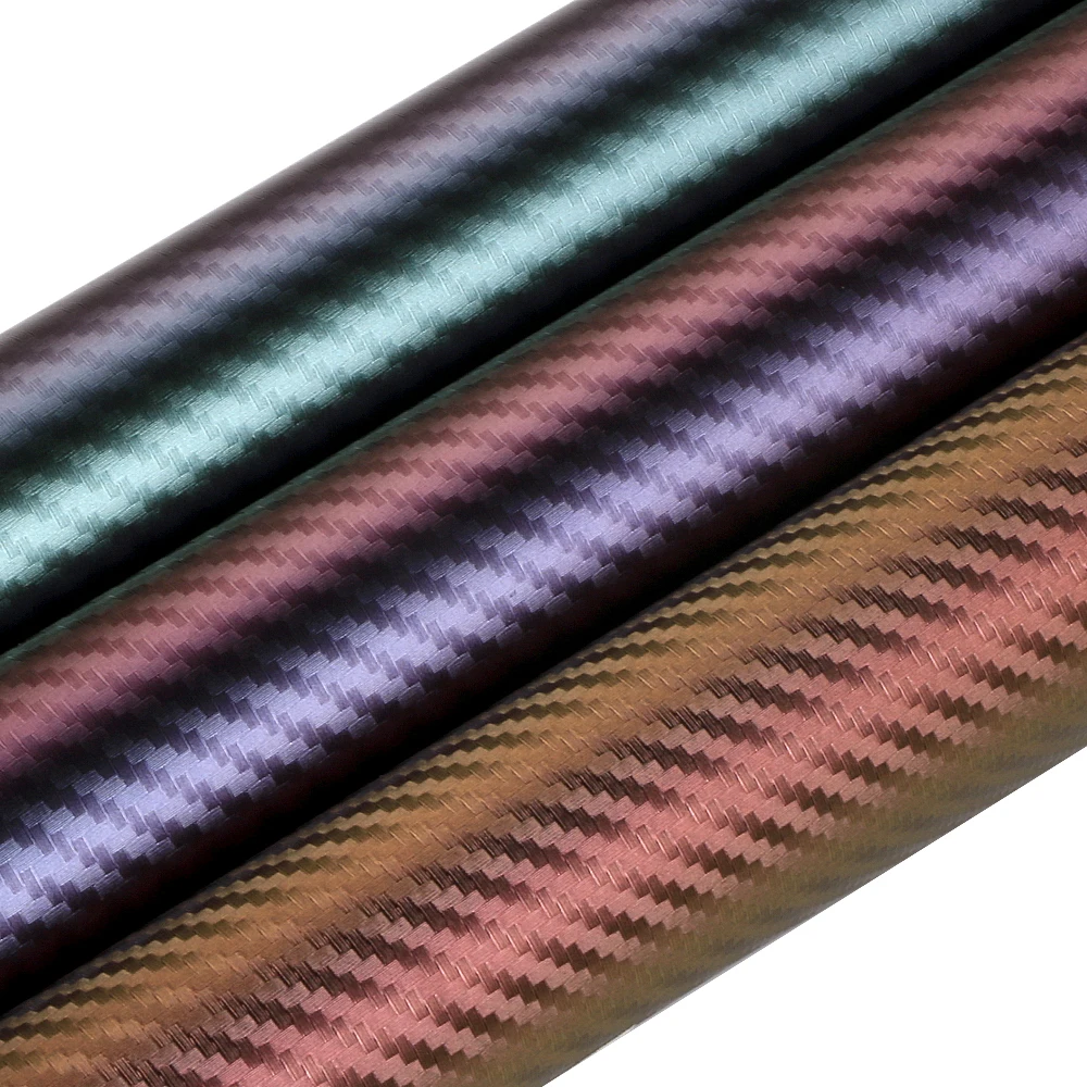 ثلاثية الأبعاد من ألياف الكربون الحرباء ملصقات ، سيارة التصميم احباط التفاف ، لصائق الفينيل فيلم ، اكسسوارات الديكور الداخلي السيارات ، 152x10 سم ، 20 سنتيمتر