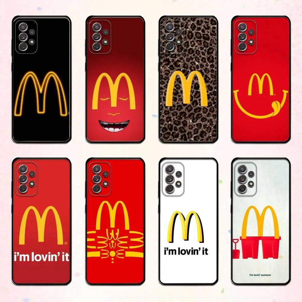 

Hot M-McDonalds Logo Phone Case For Samsung S 25,24,23,22,30,21,10,9,Ultra,Plus,Lite,FE,4,5 G Soft Black Case