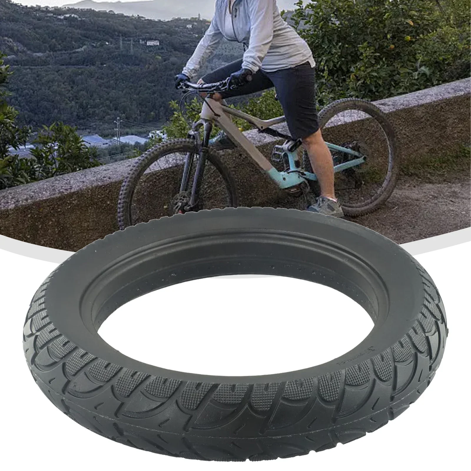 

12 Inch Solid Tyre 12 1/2x2 1/4(57-203) For E-Bike Scooter 12.5x2.125 Tire Electric Scooter Black Rubber Solid Tire