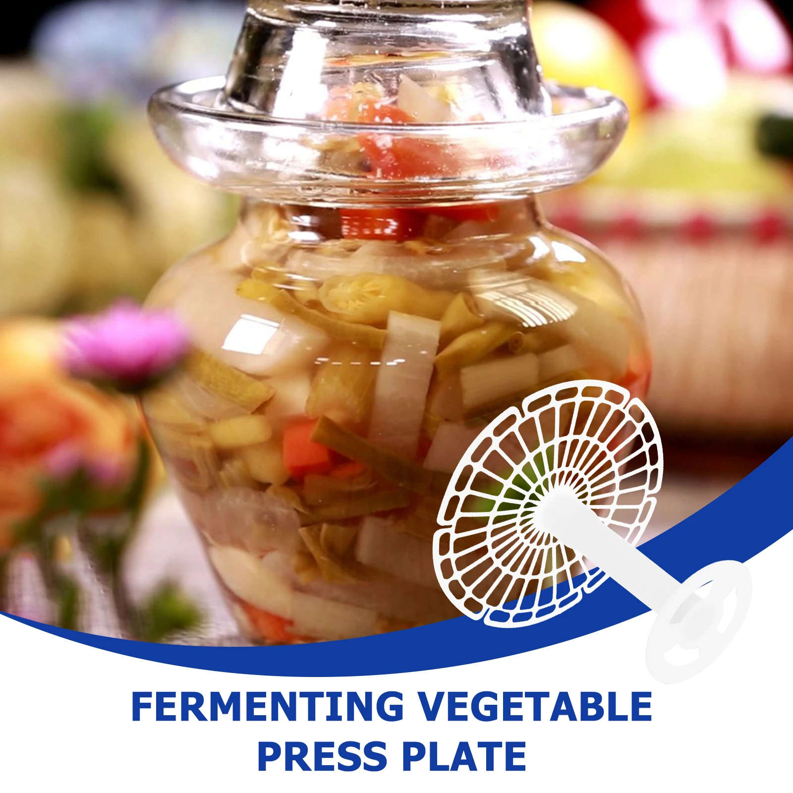 

Pickle Press Plate 15cm Fermentation Jar Weight for 10 15kg Vegetable Fixer Tool Wide Mouth Supply Practical Weights