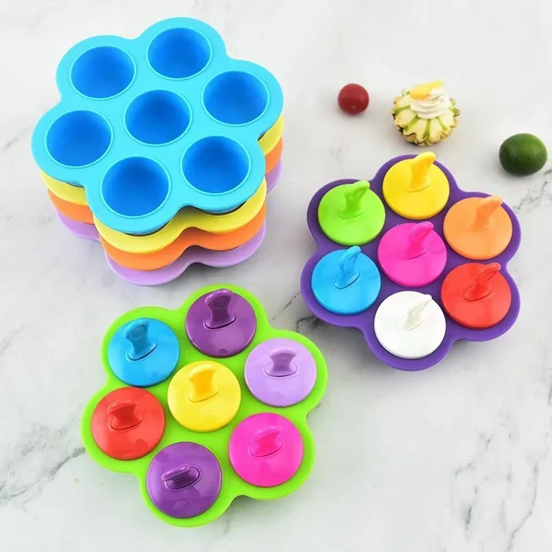 1pc silicone Popsicle Molds Popsicle Molds Homemade Food Storage Containers Kids Ice Cream DIY Popsicle Molds