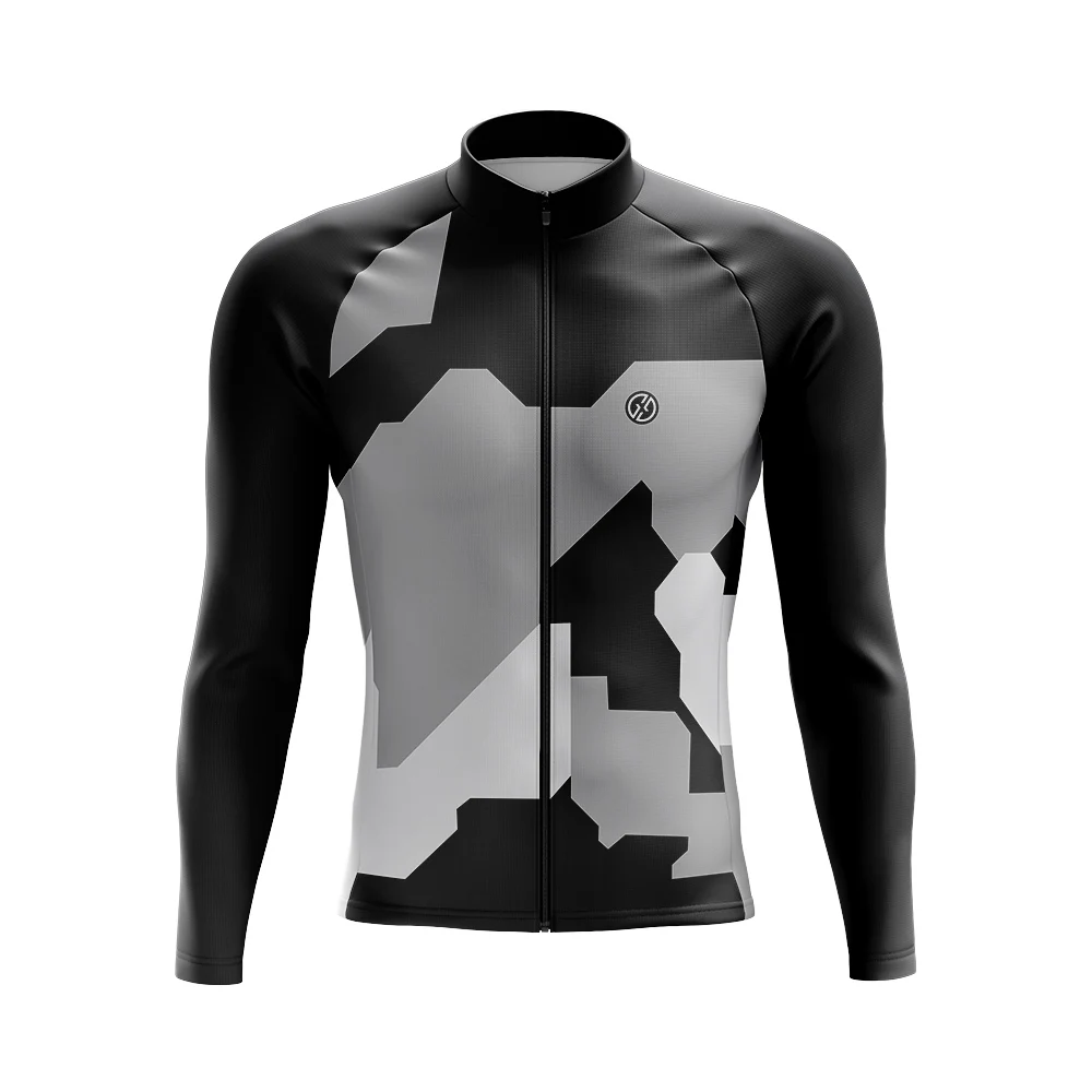 Thermal Fleece Cycling Jackets for Men, Long Sleeve, Warm Motocross Bike Jerseys, Pro Bicycle Clothes, Winter