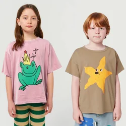2025 New Kids T-shirts Short Sleeve Casual Kids T Shirt Printed Cotton Top Tees Cartoon Toddler Baby Tops Girls Boys Clothing