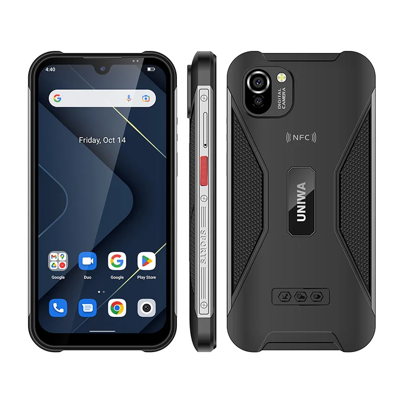 UNIWA W555 Global Version 4G Smartphones 3G+32G Android 12 Mobile Phone 4000mAh Battery NFC Multi-language 13MP Rear Camera PTT