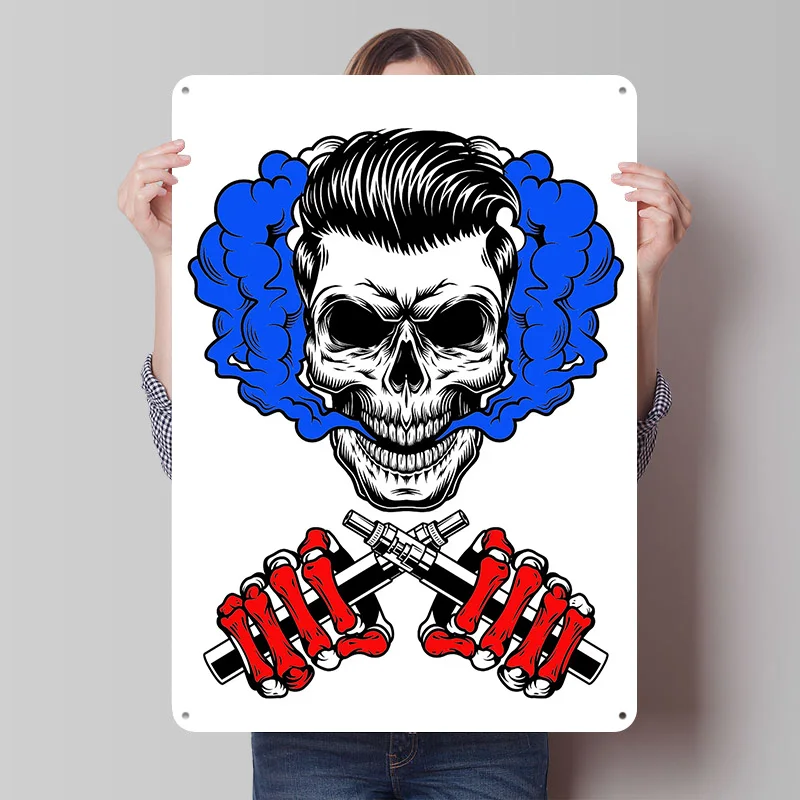 Vape Tinplate Posters Customizable Wall Art Retro Vintage Metal Signs for Home Room Custom Plate Gamer Decoration Gaming Garden