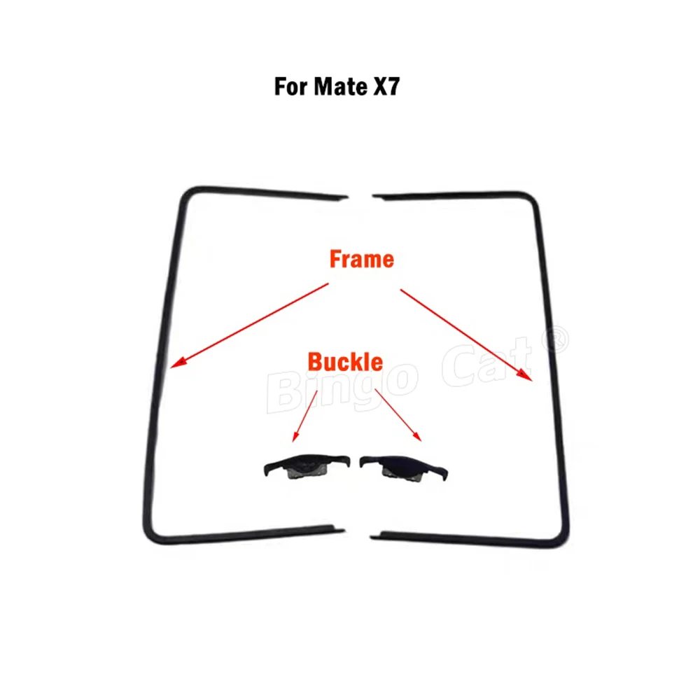 Novecel For Huawei Mate X XS X3 X5 XS2 Honor Magic V2 V3 V5 VS2 VS3 Middle Frame Bezel Replacement P50 Pocket 2 Nova Flip