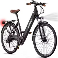 New 26 inch Step Thru Electric Bicycle, Peak 750W Brushless Motor Cityrun Ebike, with 7 Speed, Up to 50 thousand, e-bikes