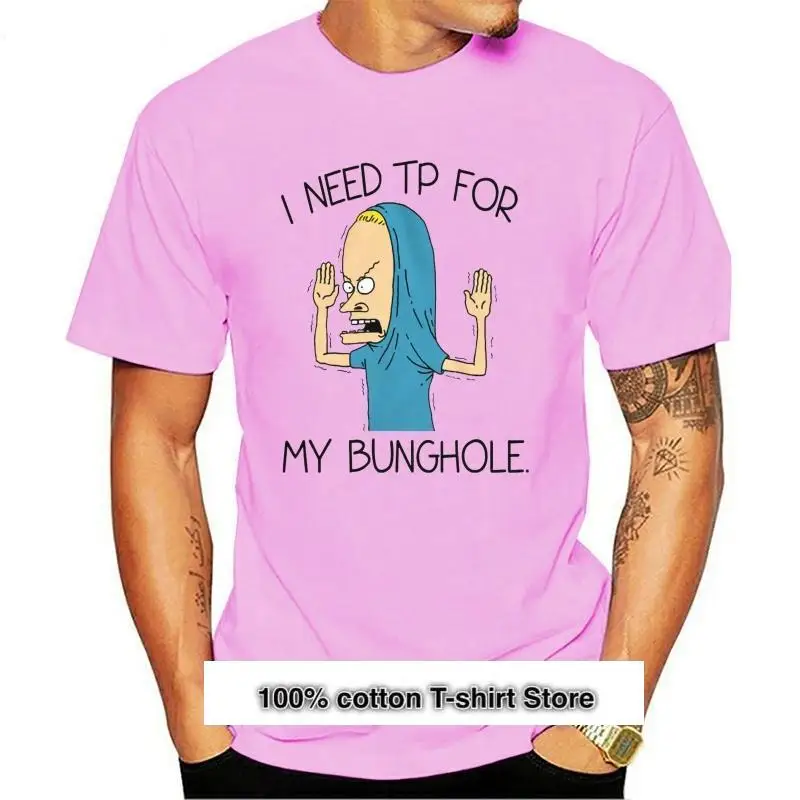 New I need TP for my bunghole T-shirt Beavis & Butthead Shirts Adult Kids sizes Casual Short Sleeve TEE 2024 fashion t shirt