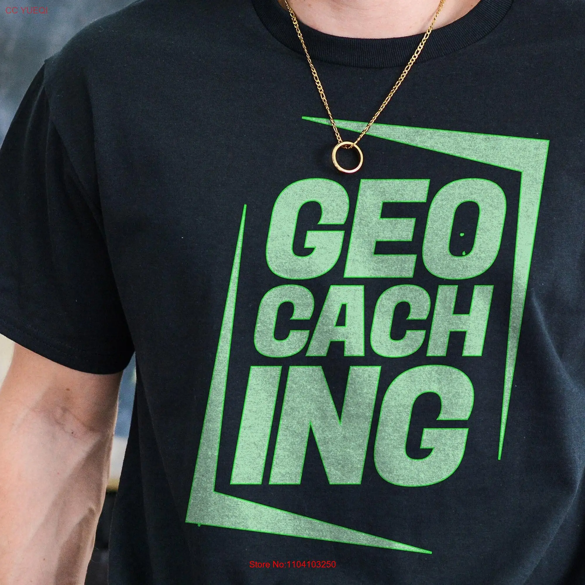 Geocaching T Shirt Geocache Geocacher Hiking ForesT Lover Cache Treasure Hunt Cach tee long or short sleeves