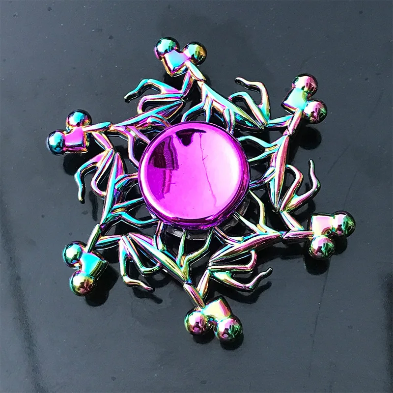 1-teiliges Set, bunter Fidget-Spinner für Erwachsene, Zinklegierung, Stressabbau, Spielzeug, Büro, Angstlinderung, Stressabbau, Freizeitgeschenk