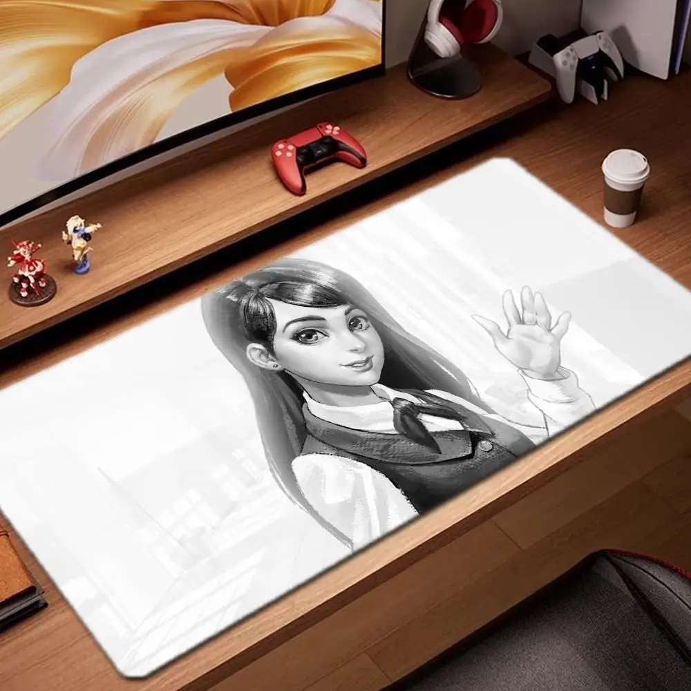 

Коврик для мыши «Маленький кролик», игровые аксессуары, коврик для клавиатуры, XXL, большой запирающий край, 900X400 мм, настольный коврик, игровой коврик для мыши