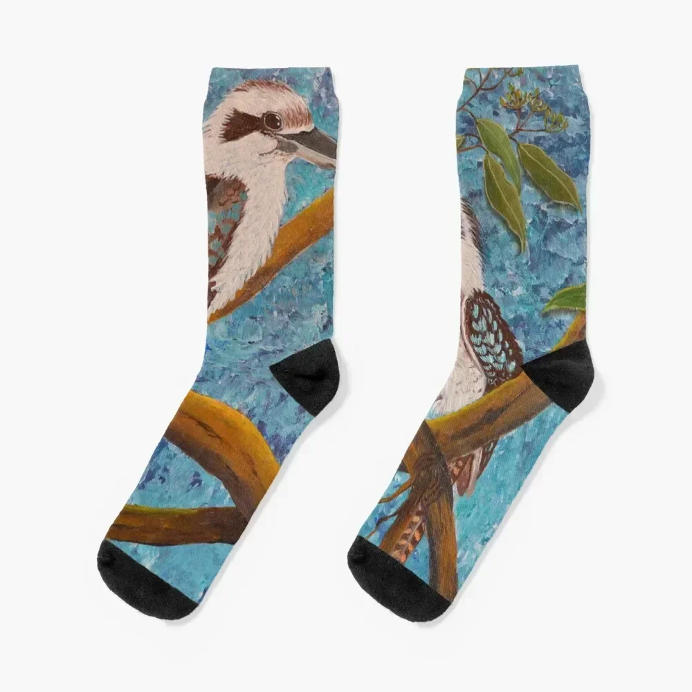 

LAUGHING KOOKABURRAS Socks funny gift custom sports retro Climbing Man Socks Women's