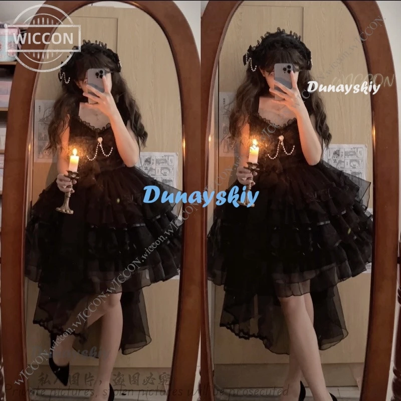 Origineel Ontwerp Lolita Jurk JSK Halter Jurk Sluier Terug Cosplay Vrouw Volwassen Dating Outfit Dagelijks Fancy Kawaii Vermomming Halloween