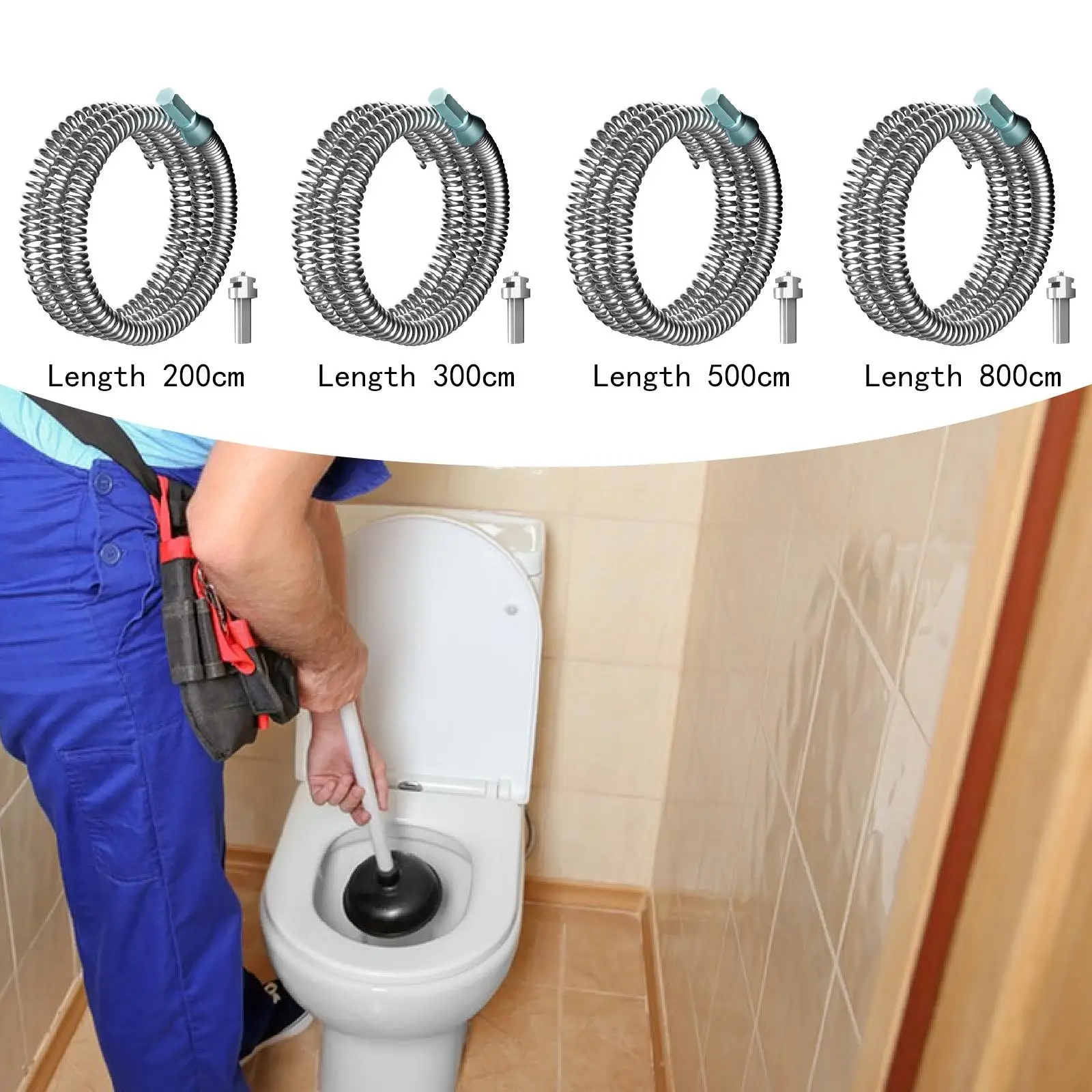 

Насадка для сливного кабеля со змеей, сверхмощная, гибкая, со сливной заслонкой для разъема