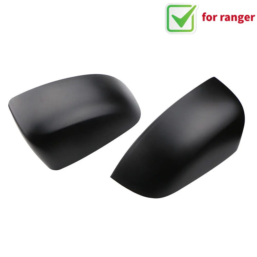 Auto Rearview Mirror Covers for Ford Ranger 2015 2016 2017 2018 2019 2020 2Pcs/Set ABS Car Rear View Side Mirror Cover