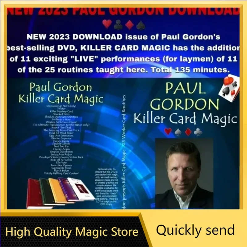 

Killer Card Magic 2023 by Paul Gordon Magic tricks ( High Quality Magic Store Download ）