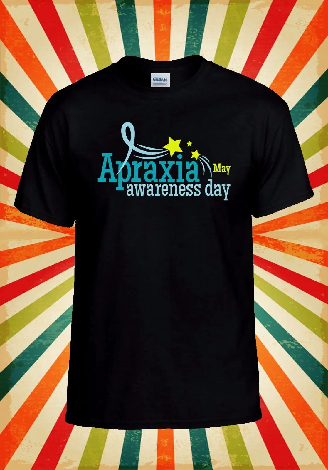 In May Apraxia Awareness Month Cool Baseball T Shirt Top 3296