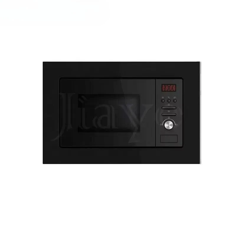 for 25L Built-in Microwave Oven Black Glass Door Kitchen Appliance Compact Countertop Cooking Heating Defrosting Function