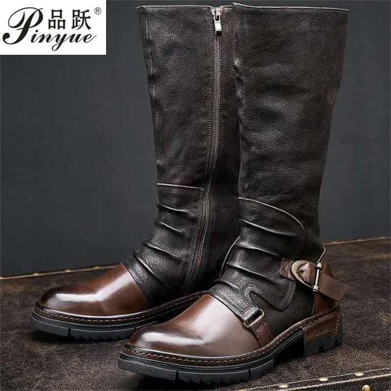 Men's Medieval Retro Artificial PU Leather Shoe Middle Ages Ankle Boots Victorian Renaissance Boot  38 48