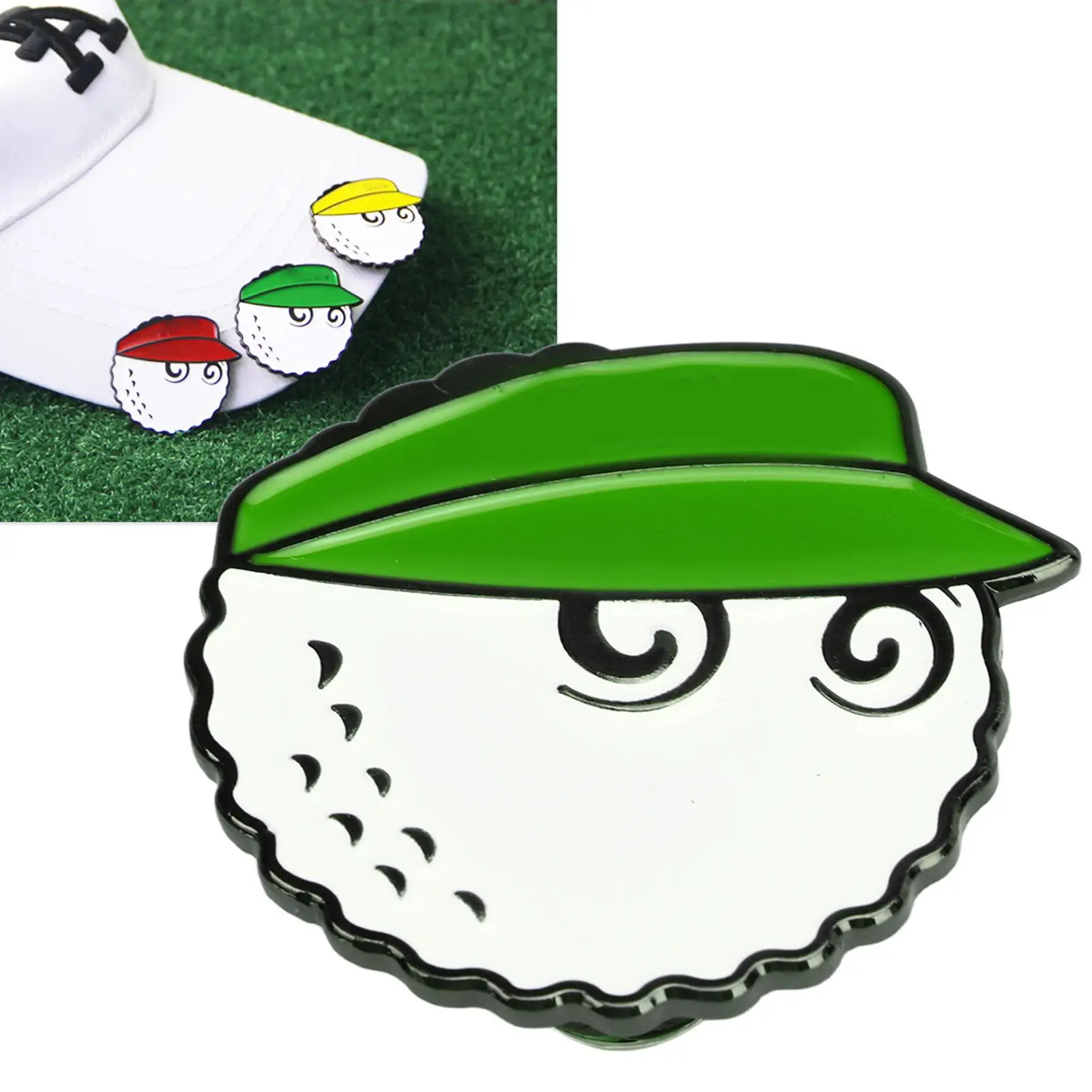 Zinc Alloy Golf Hat Clip Marker para Mulheres, Rust-Resistant, Requintado Presente, Perfeito para Jogar Tribunal