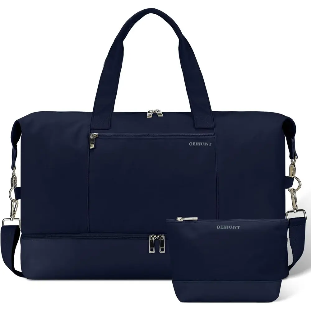 

2-Piece Women's Travel Set: 21 Airline-Approved Carry-On & Personal Item Bag with Shoe Compartment