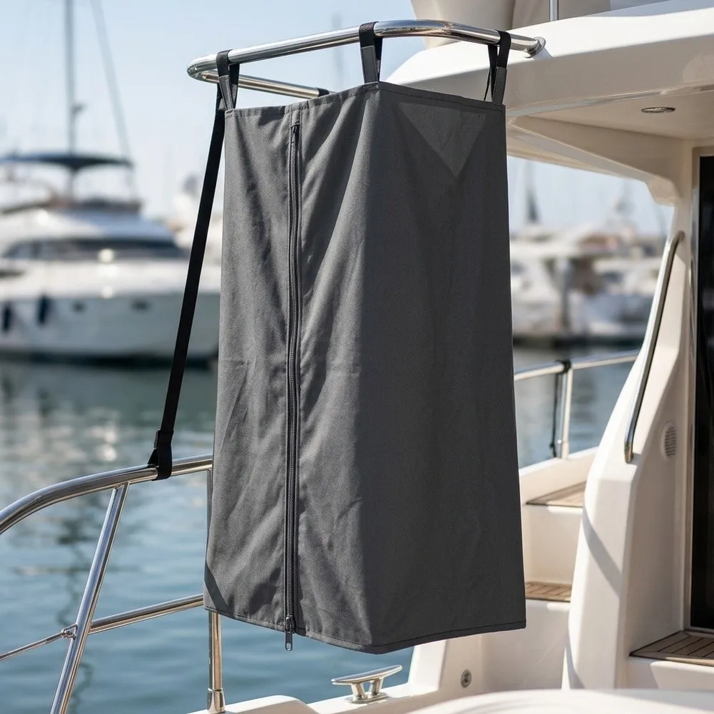Marine Grade Polyester Floating Boat Privacy Curtain Changing Tent with Hanging Holes and for Outdoor Adventures