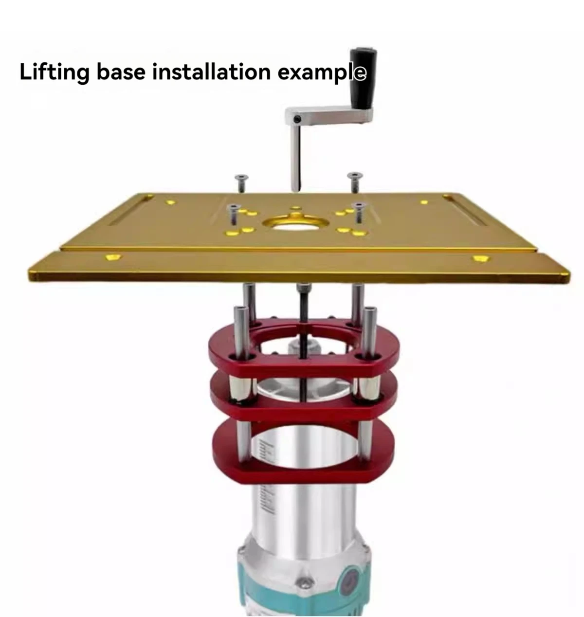 Aluminum Router Table Insert Plate Woodworking Router Lift System and Arimmer Engraving Machine Tool