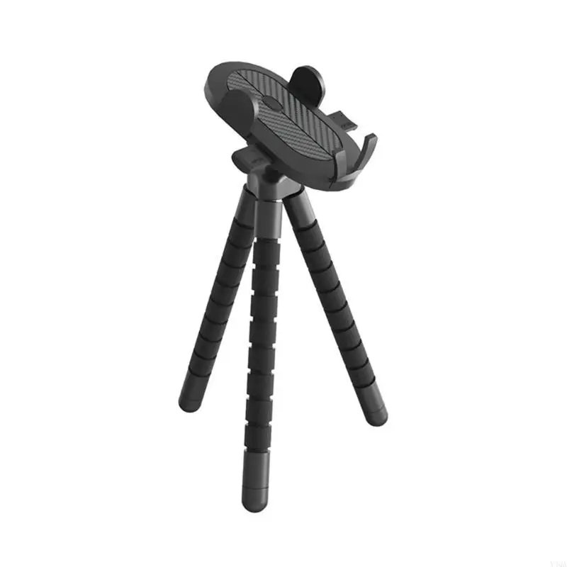 Y4QA Cellphone Tripod Travel Phone Holder Bracket Adjustable Phone Tripod 360 Degree Rotating Tripod Stand