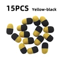 15 piezas negro amarillo
