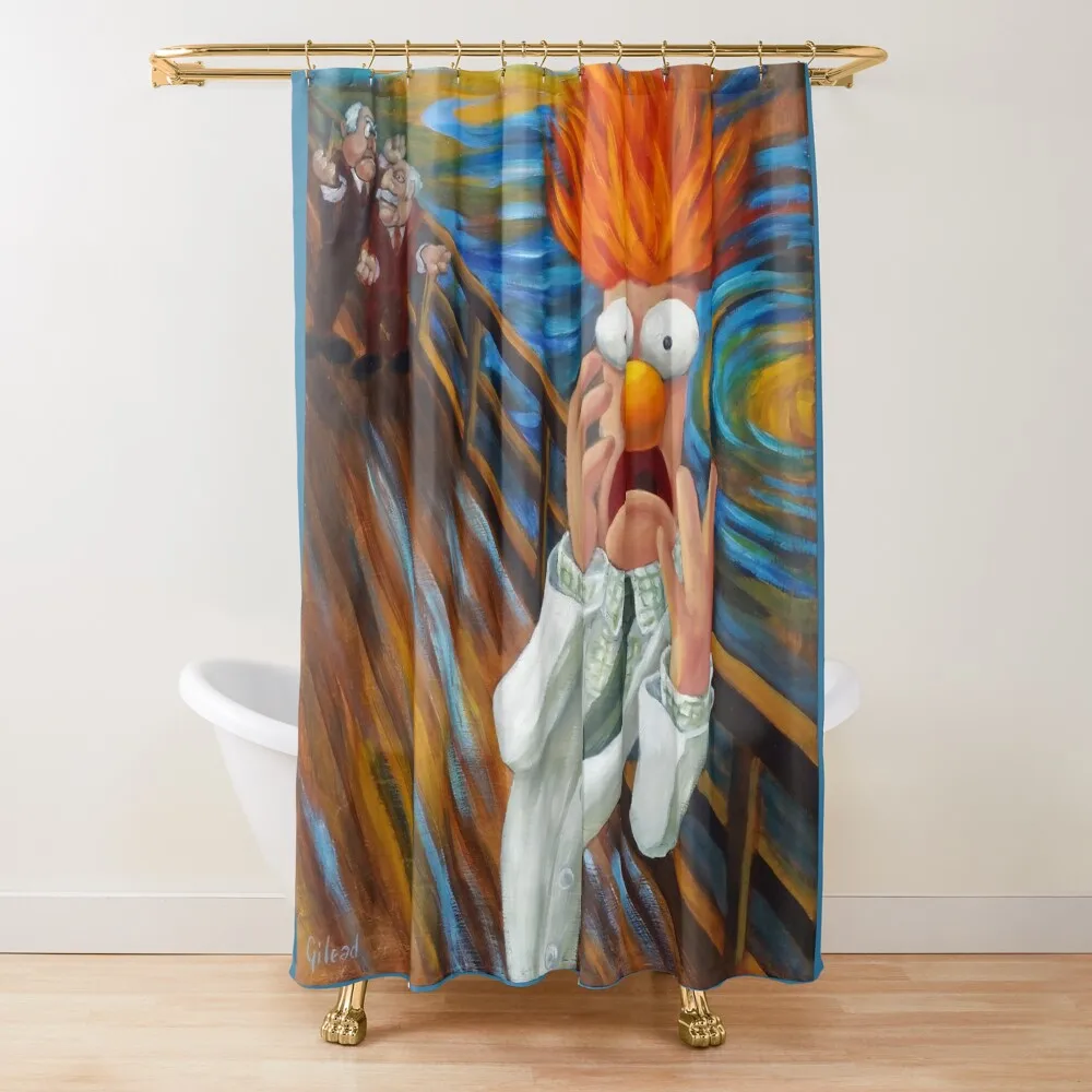 

The Meep Shower Curtain Waterproof Shower Bathroom Decor Curtain