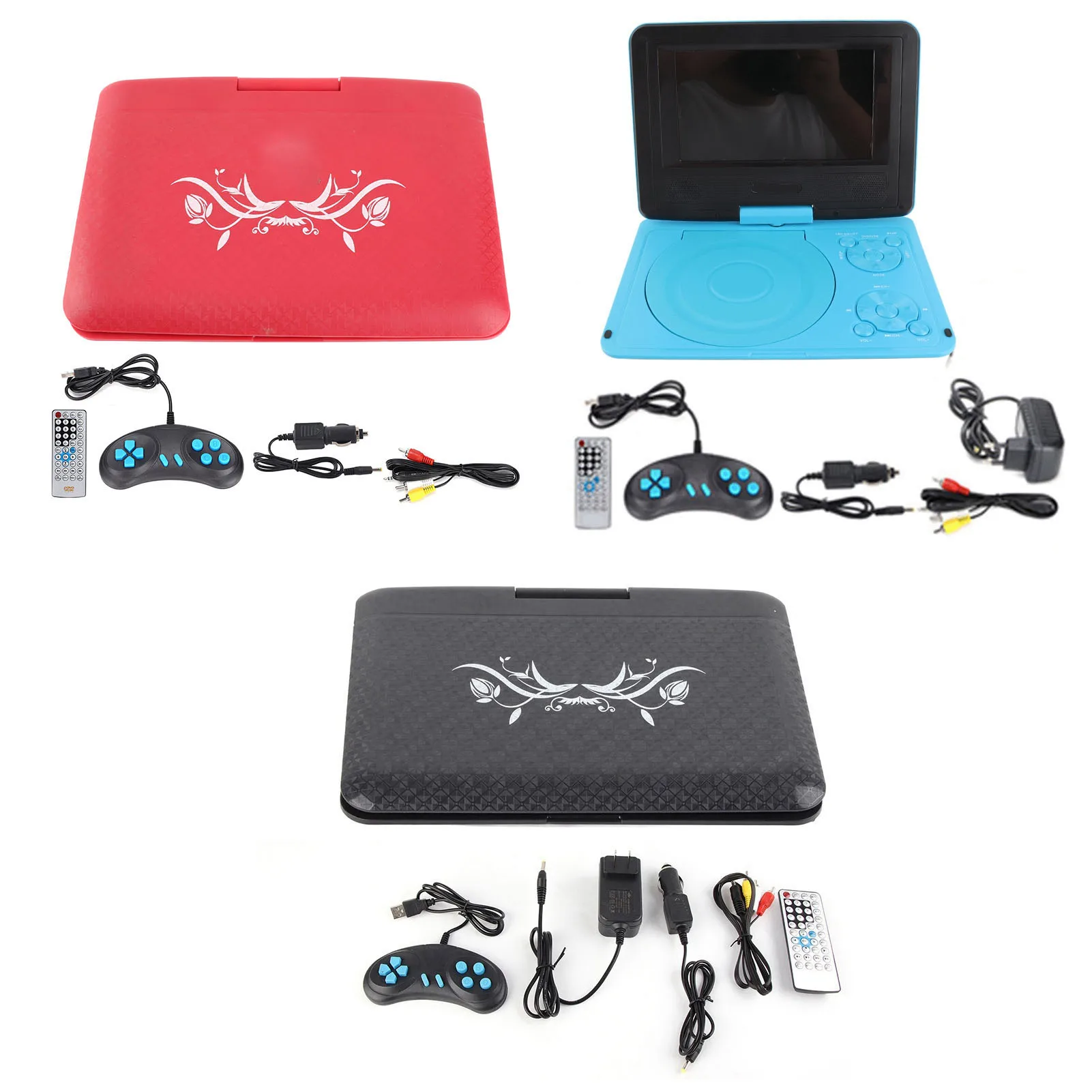 6.8 Inch Portable HD Children's DVD Player Multifunctional Convenient Car TV Player for Car and Outdoor DVD Player Car TV Player