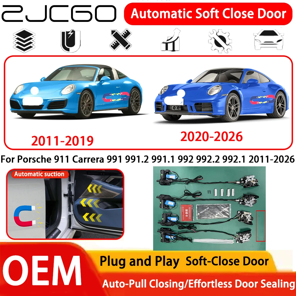 

for Porsche 911 Carrera 991 991.2 991.1 992 992.2 992.1 2011-2026 OEM Plug and Play Automatic Electric Soft Close Door System