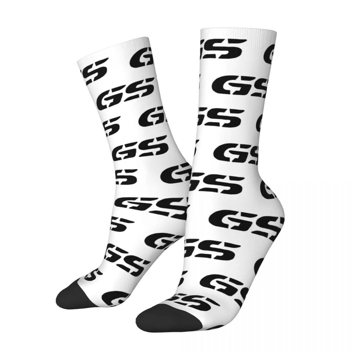 Cool Motorcycle GS BLACK Motor Theme Basketball Crew Socks Merch Spring Autumn Winter Super Soft Long Socks Non-slip