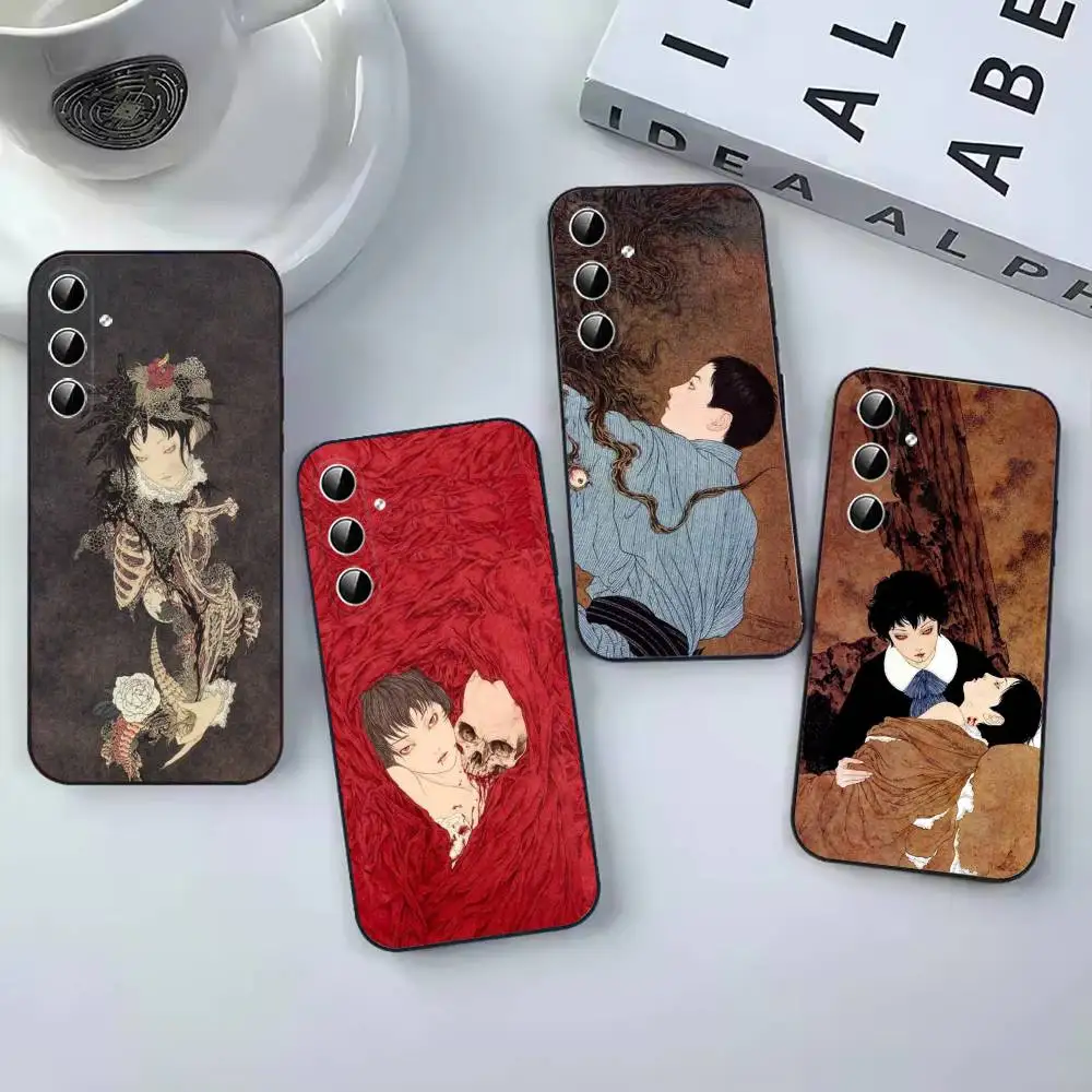M-MaiYaCa T-Takato Yamamoto Fashion Phone Case Black Cover For Samsung Galaxy A12,22,32,52,53,71,73, Note9/10/20 Ultra