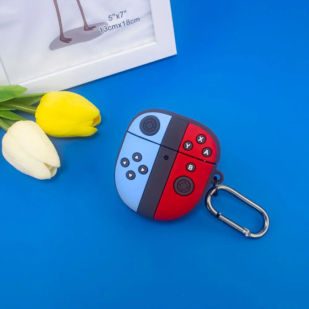 

Silicone Headphone Box Case 3D Cartoon Games Console Earphone Sleeve With Hook Waterproof for Bose QuietComfort Earbuds II 2022