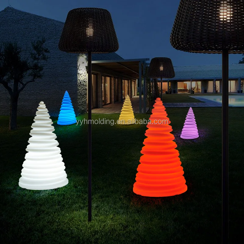 RGB LED decoration light LDPE Merry christmas rotomolding floor lamp