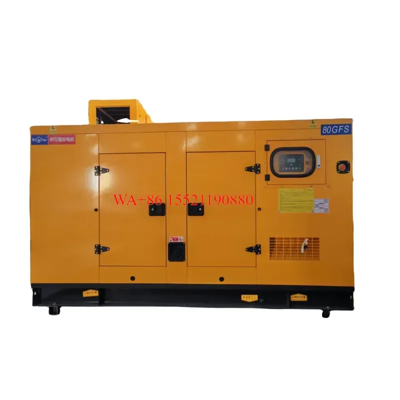 WMWMNU for Professional Supplier 80kw Diesel Generator Silent Generator Set with Overload Protection for Household Factory