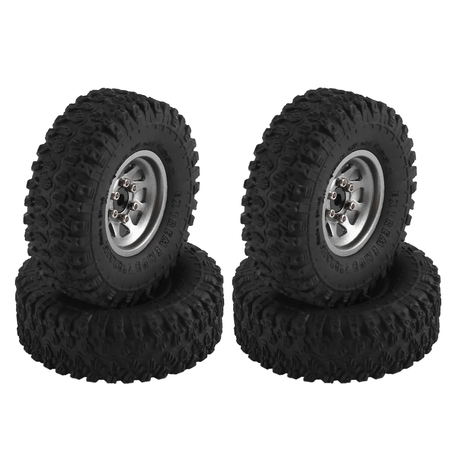 INJORA Roue Beadlock 1.3 Laiton Déport Négatif -5.25mm Pour SCX24 TRX4M 1/24 1/18 RC Crawler