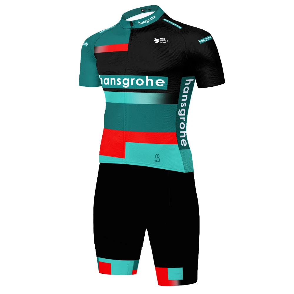 2026 Boraful Hansgrohe triathlon skinsuit camisa ciclismo masculina jersey de ciclismo fietskleding heren roupa ciclista masculino