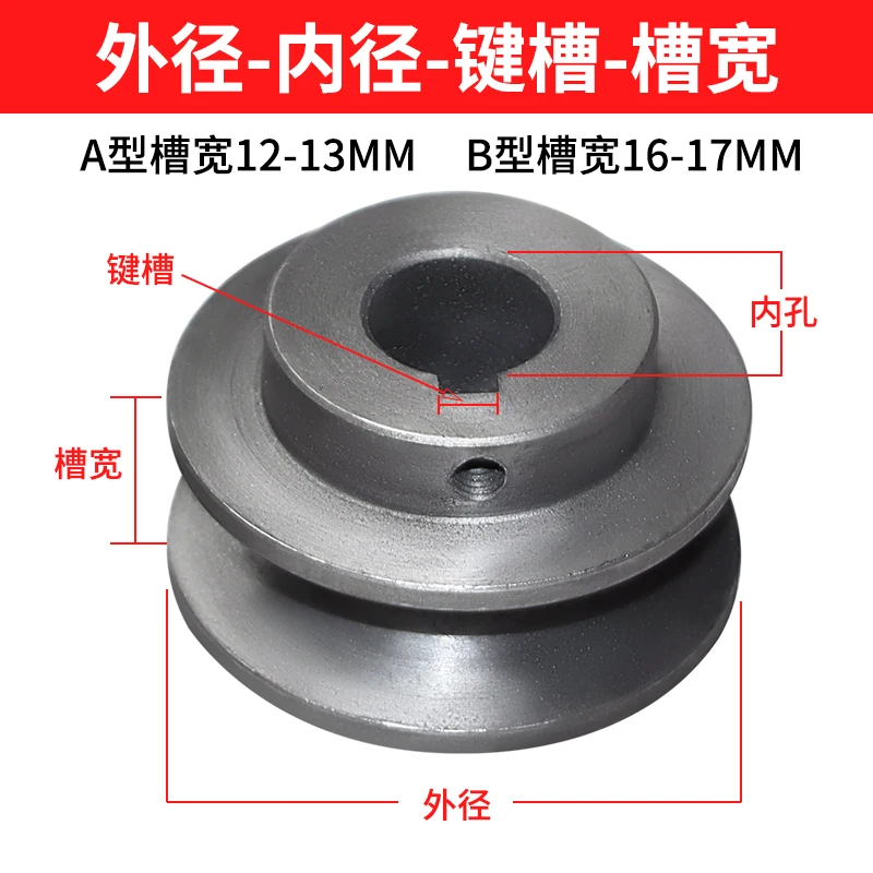 تنطبق على البكرة من النوع A، مخفض تروس المحرك ذو الفتحة الواحدة، عجلة محرك مولد المحرك، بكرة مثلثة