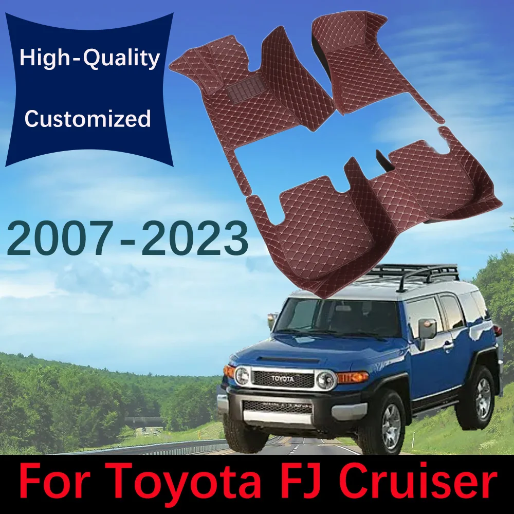 

Custom Leather Car Floor Mats For Toyota FJ Cruiser 2007 2008 2009 2010-2020 2021 2022 2023 Automobile Carpet Rugs Foot Pads