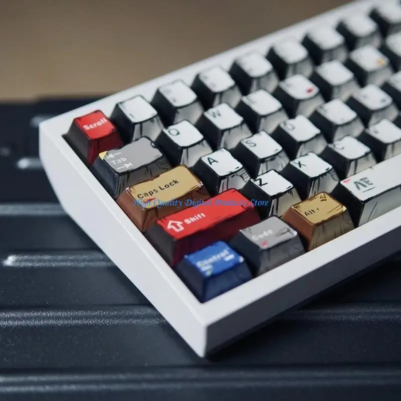 U2JE Dye Sublimations PBT Keycap 136Key Keycap Original Profile for Mechanical Keyboards