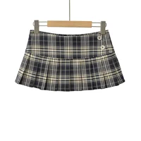 Summer Mini skirts for woman vintage korean fashion plaid skirts for women y2k skirts pleated red plaid skirts preppy style - Image 4