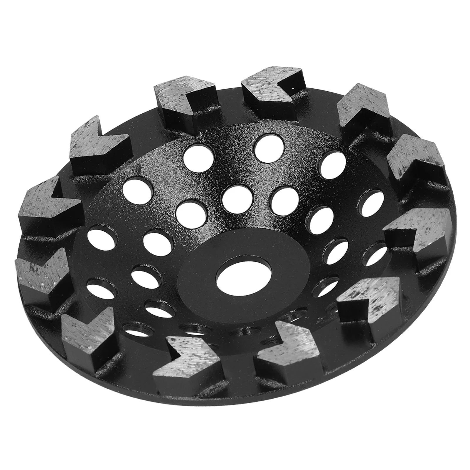 

Diamond Grinding Wheel Cup 10 Teeth Black 180mm for Sanding Concrete Stone Cement